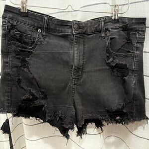 American Eagle Outfitters High Waist Black Shorts